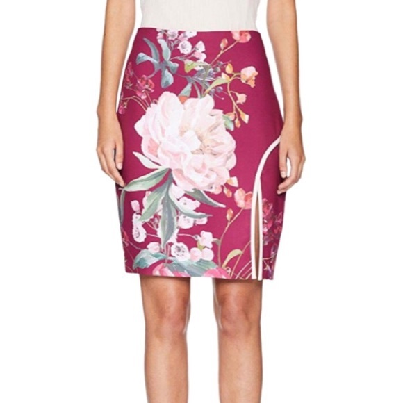 Ted Baker Kalena Serenity Side Slit Pencil Skirt - Picture 2 of 8